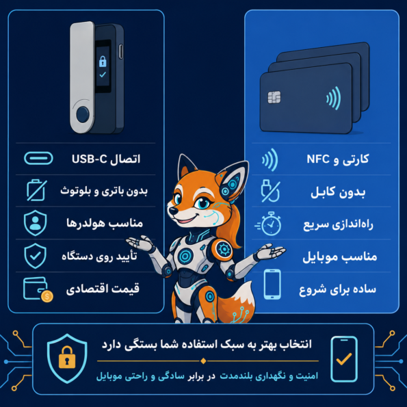 مقایسه Ledger Nano S Plus با Tangem