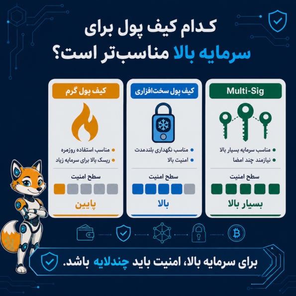 کیف پول گرم، سرد و سختافزاری؛ تفاوت واقعی چیست؟