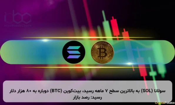 سولانا (SOL) به بالاترین سطح ۷ ماهه رسید، بیت‌کوین (BTC) دوباره به ۸۰ هزار دلار رسید: رصد بازار