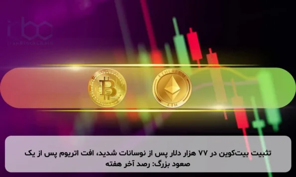 تثبیت بیت‌کوین در ۷۷ هزار دلار پس از نوسانات شدید، افت اتریوم پس از یک صعود بزرگ: رصد آخر هفته