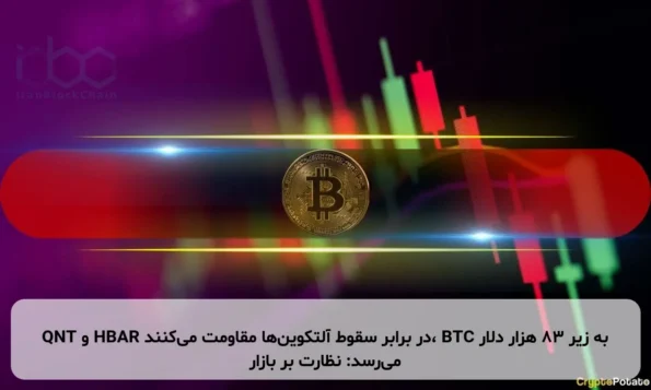 QNT و HBAR در برابر سقوط آلتکوین‌ها مقاومت می‌کنند، BTC به زیر ۸۳ هزار دلار می‌رسد: نظارت بر بازار