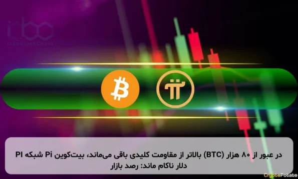 PI شبکه Pi بالاتر از مقاومت کلیدی باقی می‌ماند، بیت‌کوین (BTC) در عبور از ۸۰ هزار دلار ناکام ماند: رصد بازار