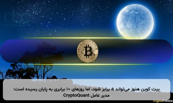 بیت کوین هنوز می‌تواند ۵ برابر شود، اما روزهای ۱۰ برابری به پایان رسیده است: مدیر عامل CryptoQuant