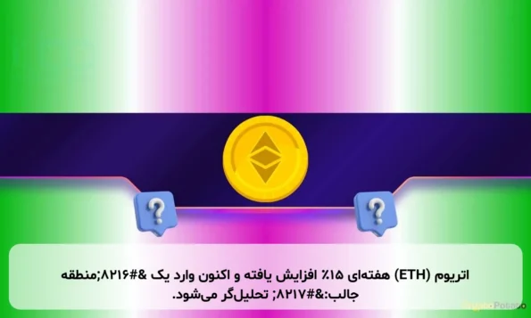 اتریوم (ETH) هفته‌ای ۱۵٪ افزایش یافته و اکنون وارد یک ‘منطقه جالب:’ تحلیل‌گر می‌شود.