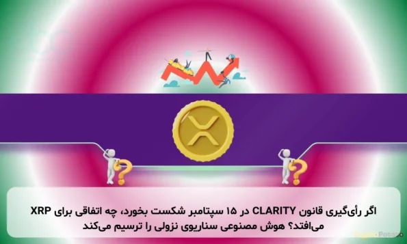 اگر رأی‌گیری قانون CLARITY در ۱۵ سپتامبر شکست بخورد، چه اتفاقی برای XRP می‌افتد؟ هوش مصنوعی سناریوی نزولی را ترسیم می‌کند