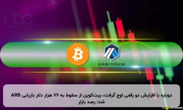 ARB دوباره با افزایش دو رقمی اوج گرفت، بیت‌کوین از سقوط به ۷۶ هزار دلار بازیابی شد: رصد بازار