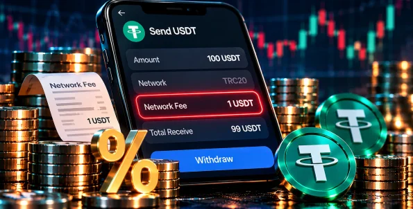 خرید تتر و بررسی کارمزد برداشت USDT پیش از انتقال به کیف پول