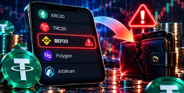 خرید تتر و تطبیق شبکه انتقال USDT با آدرس مقصد برای جلوگیری از خطا