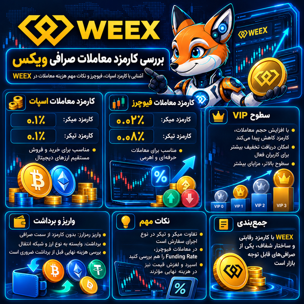 بررسی کارمزد معاملات صرافی ویکس