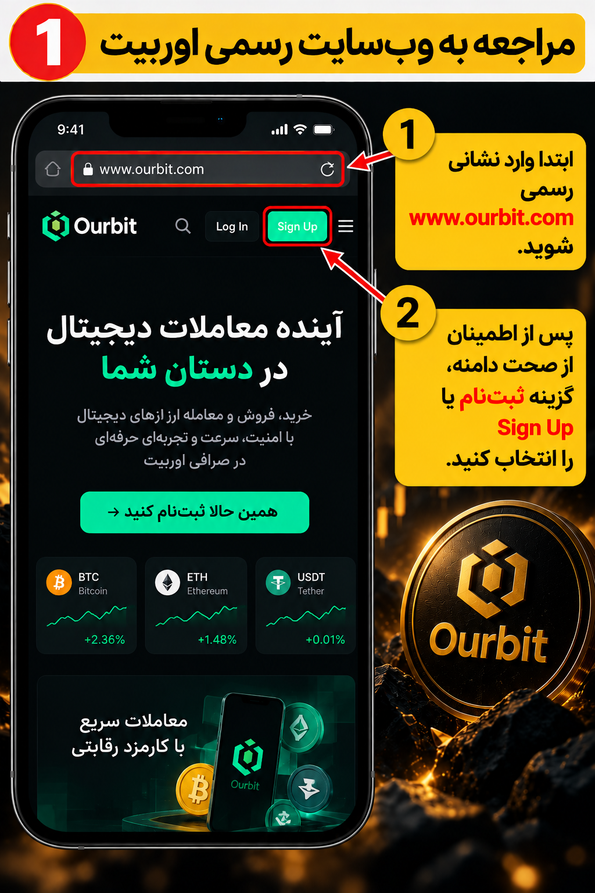 مراجعه به وب‌سایت رسمی