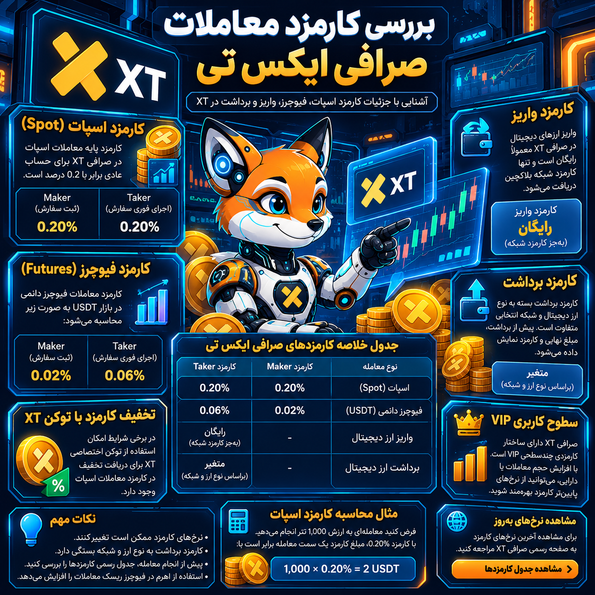 بررسی کارمزد معاملات صرافی ایکس تی